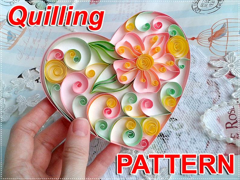 Printable Quilling Templates, 12 Pieces/Set Necessary DIY Quilling Paper  Patterns Quilling Tem…