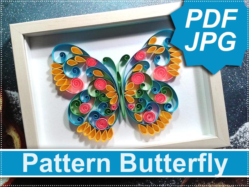 Butterfly Quilling Pattern